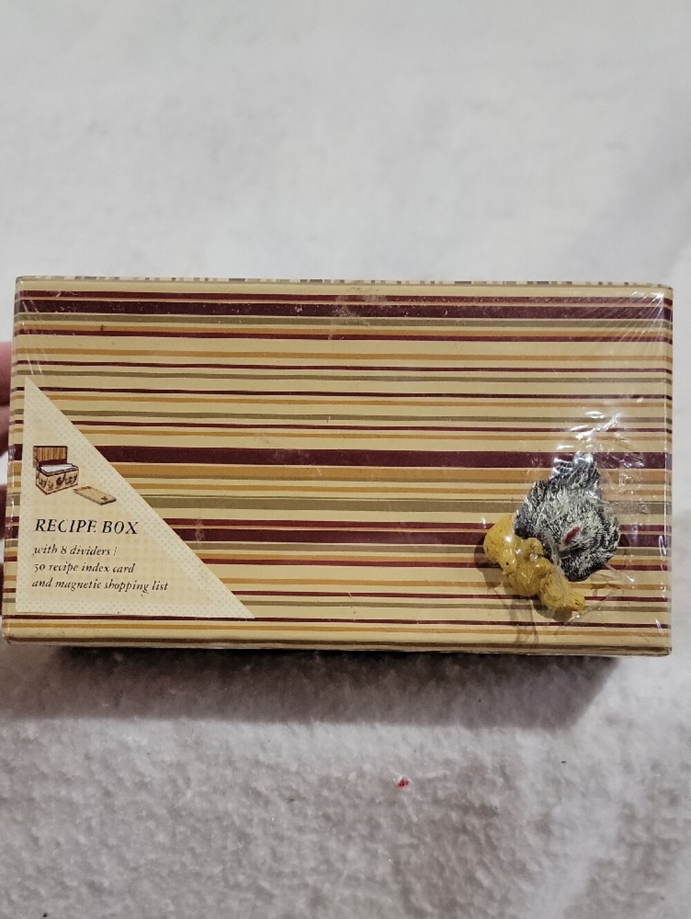 Decorative Chicken Farm Recipe Box - Rustic- Country - NEW - Picture 2 of 6